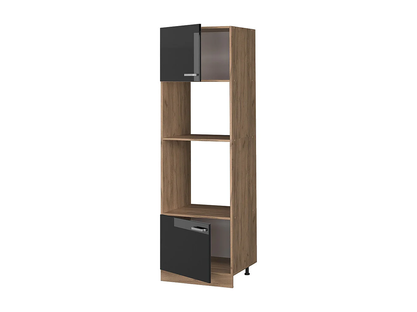 Szafka do mikrofalówki czarny wysoki połysk 60x57.2x206.8 r-line