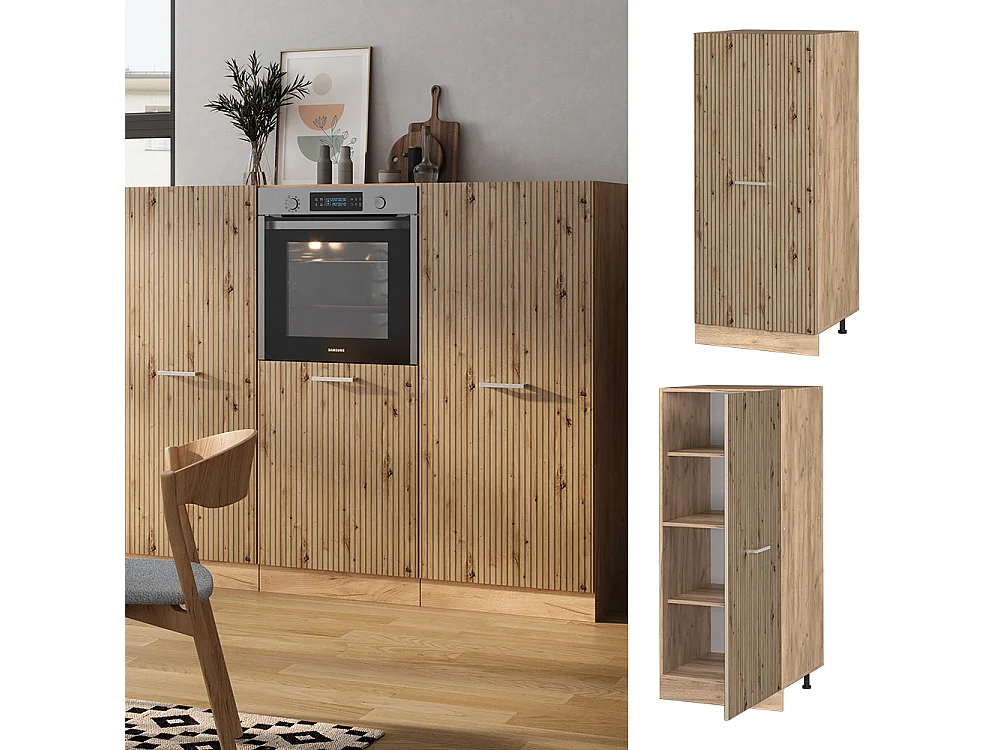 Armoire haute chêne artisan 60x57x143 r-line