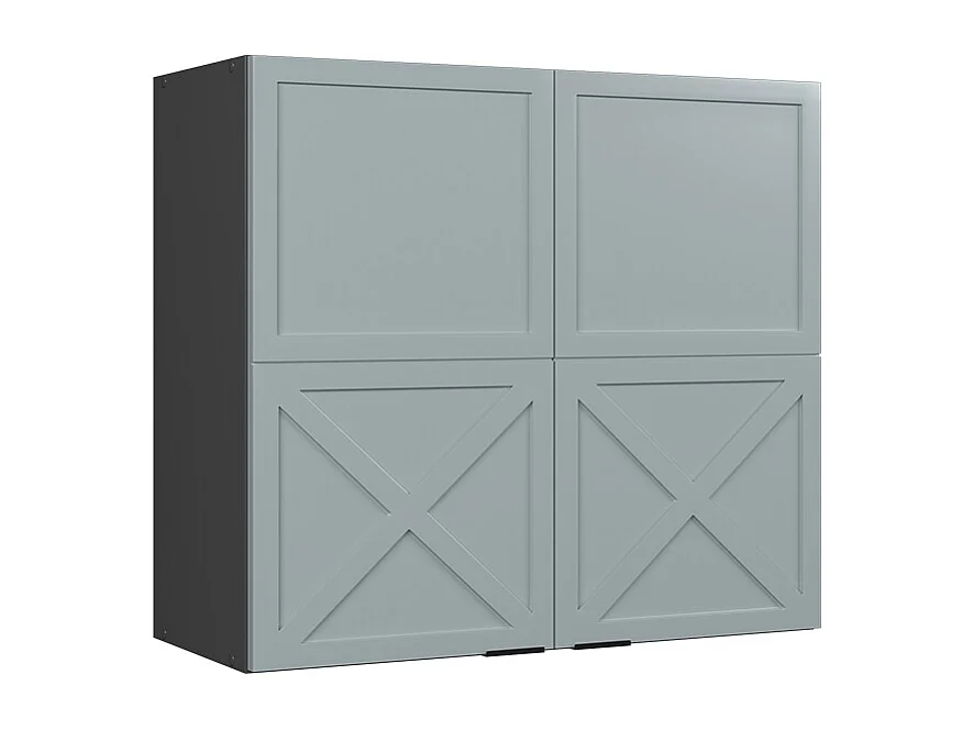 Armoire en verre bleu clair-gris 80x34.1x72 fame-line