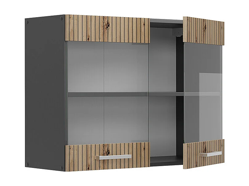 Armoire en verre chêne artisan 80x31x60 r-line