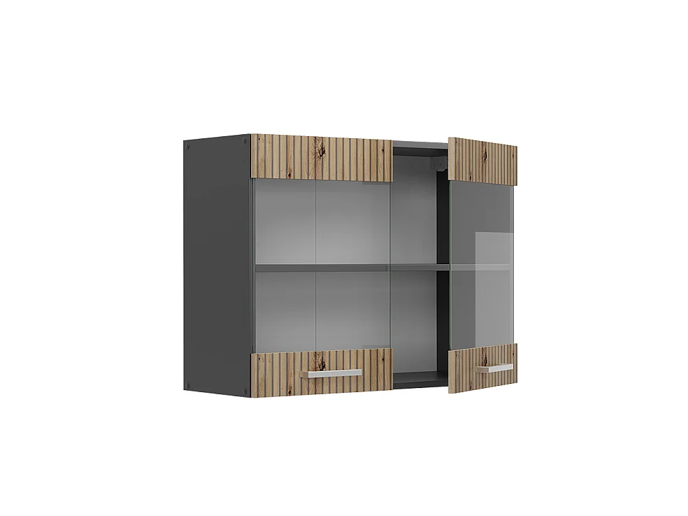 Armoire en verre chêne artisan 80x31x60 r-line