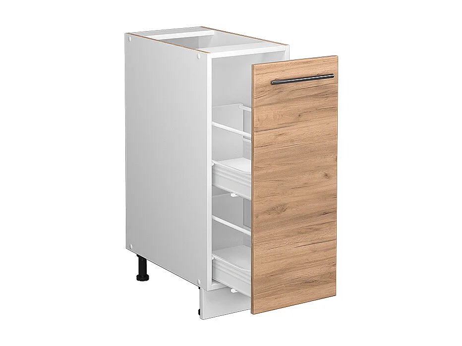 Armadio cucina dispensa alto quercia dorata 30x51.6x82 fame-line