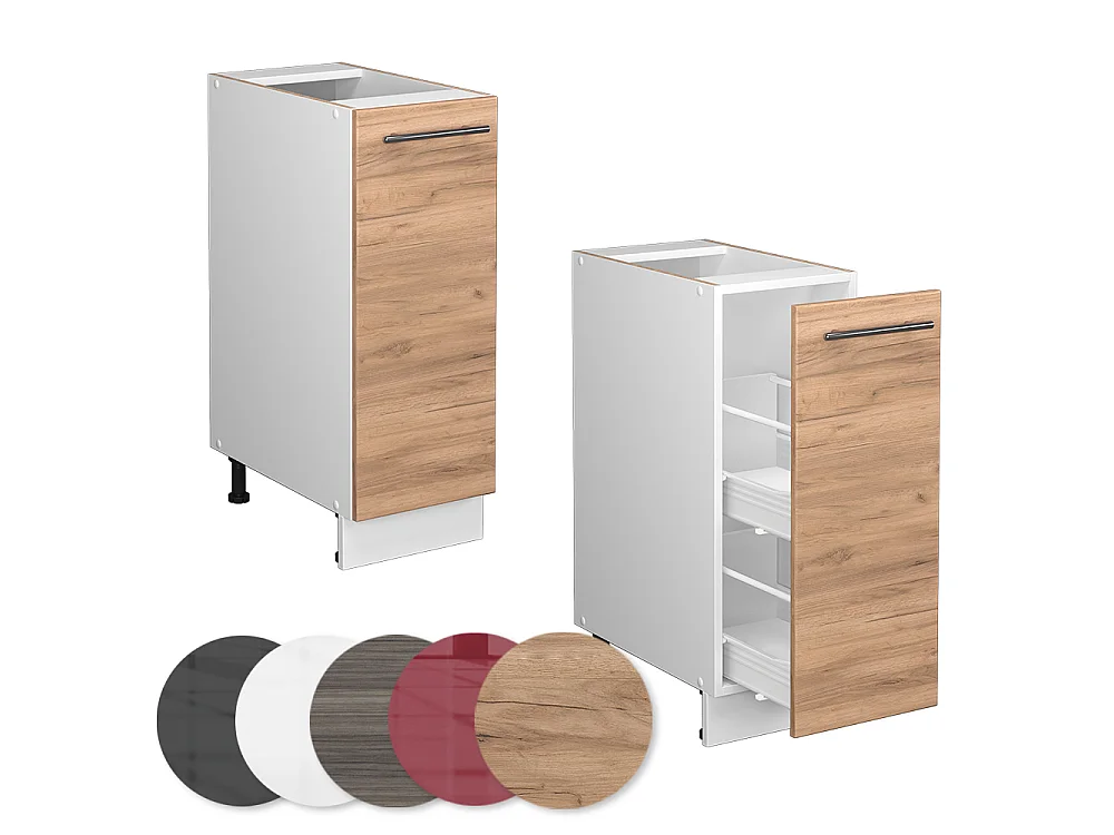Apothekerschrank goldkraft eiche 30x51.6x82 fame-line