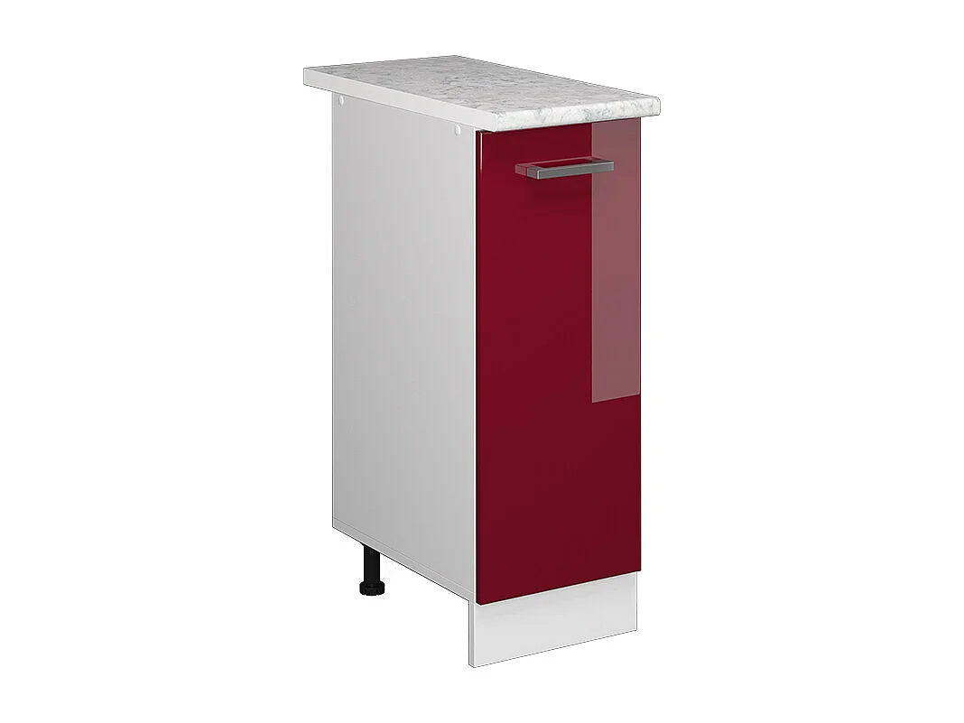 Meuble de cuisine rouge brillant 30x60x81.6 r-line