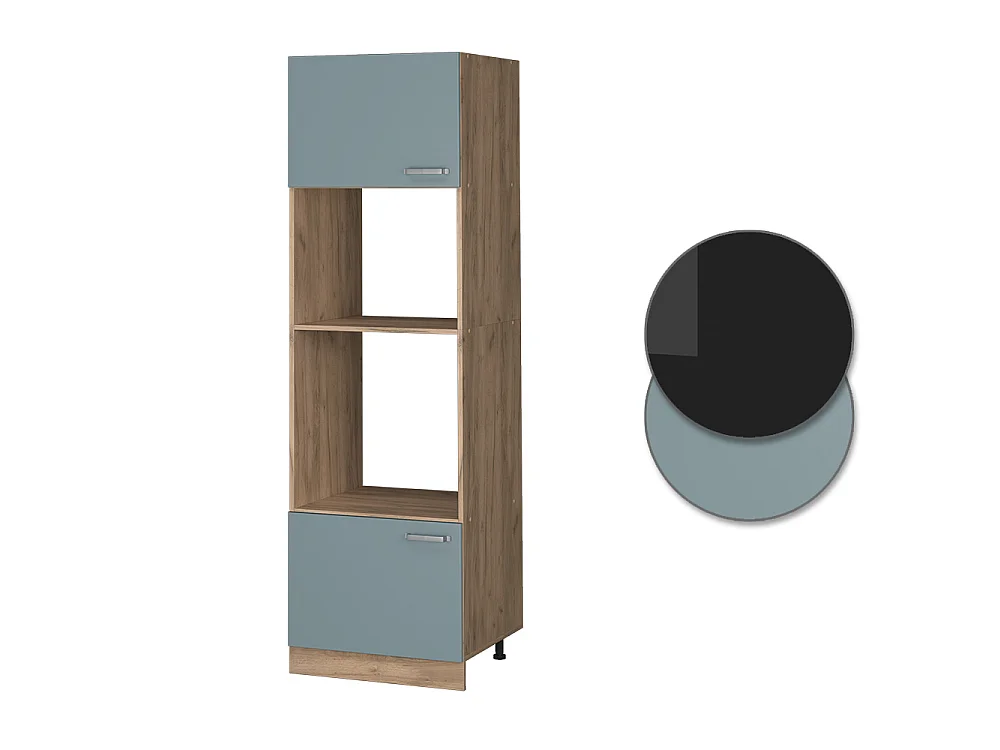 Magnetronkast blauw-grijs 60x57.2x206.8 r-line