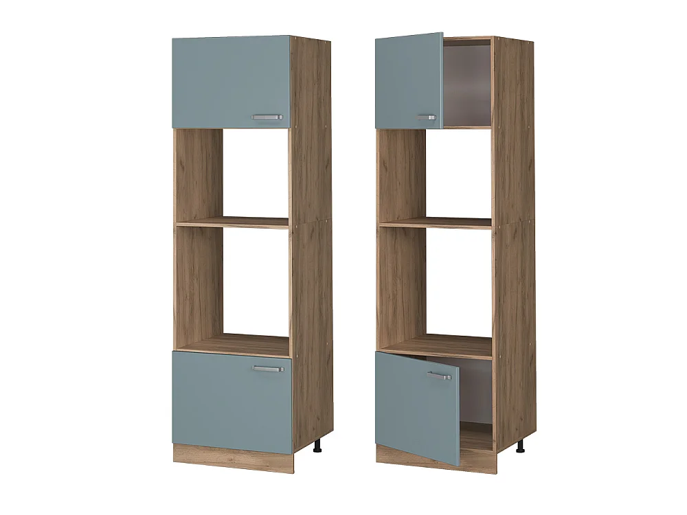 Magnetronkast blauw-grijs 60x57.2x206.8 r-line