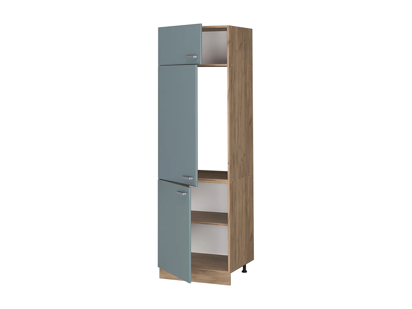 Armoire pour frigo bleu-gris 60x57.2x206.8 r-line