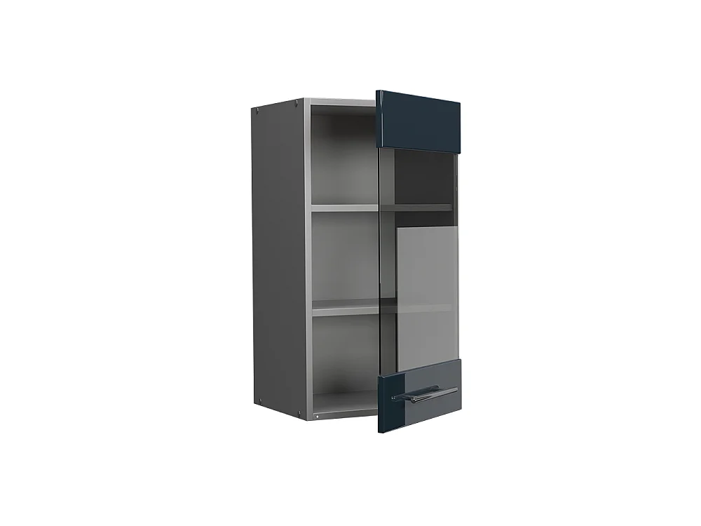 Mobile da cucina in vetro blu scuro lucido 40x34.1x72 fame-line