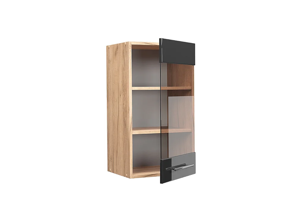 Mobile da cucina in vetro antracite lucido 40x34.1x72 fame-line