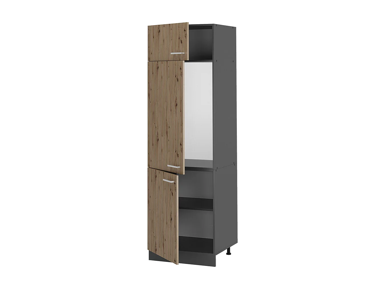 Armoire pour frigo chêne artisan 60x57.2x206.8 r-line