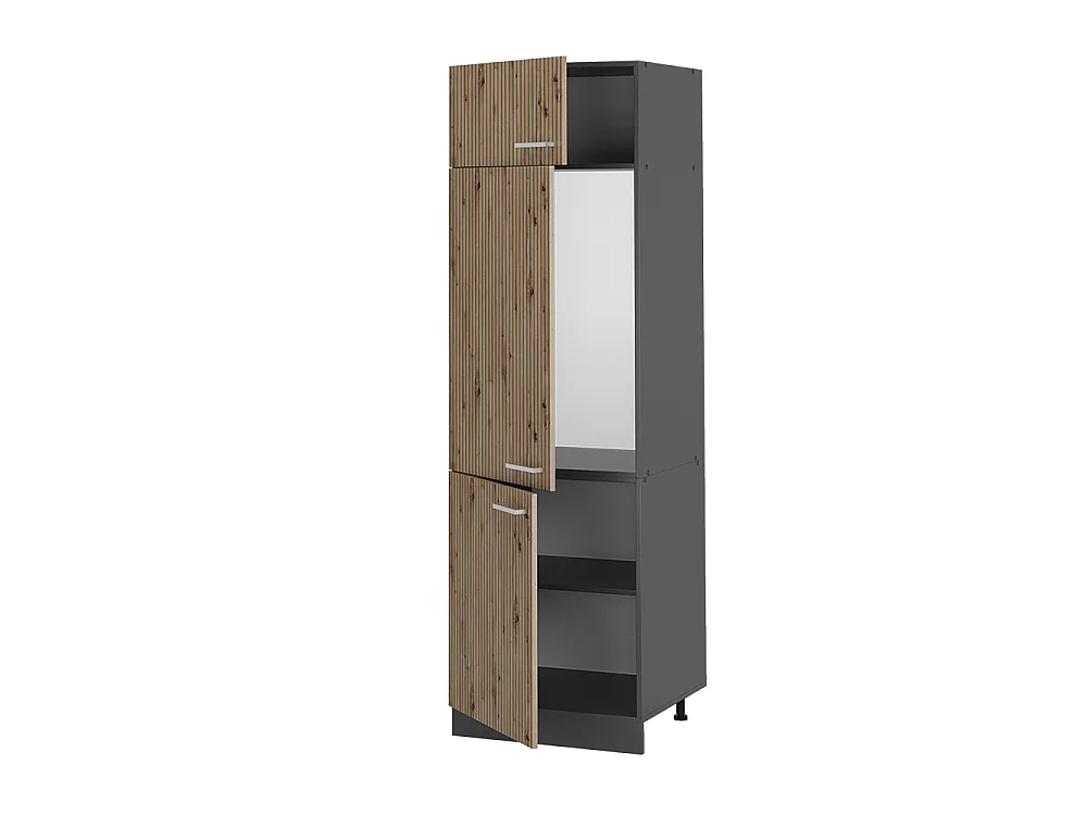 Armoire pour frigo chêne artisan 60x57.2x206.8 r-line