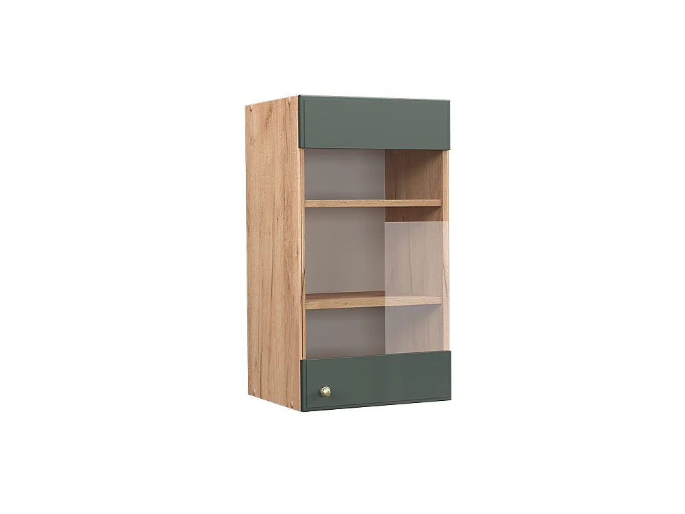 Armoire en verre vert or campagne 40x34.1x72 fame-line