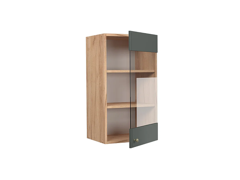 Armoire en verre vert or campagne 40x34.1x72 fame-line