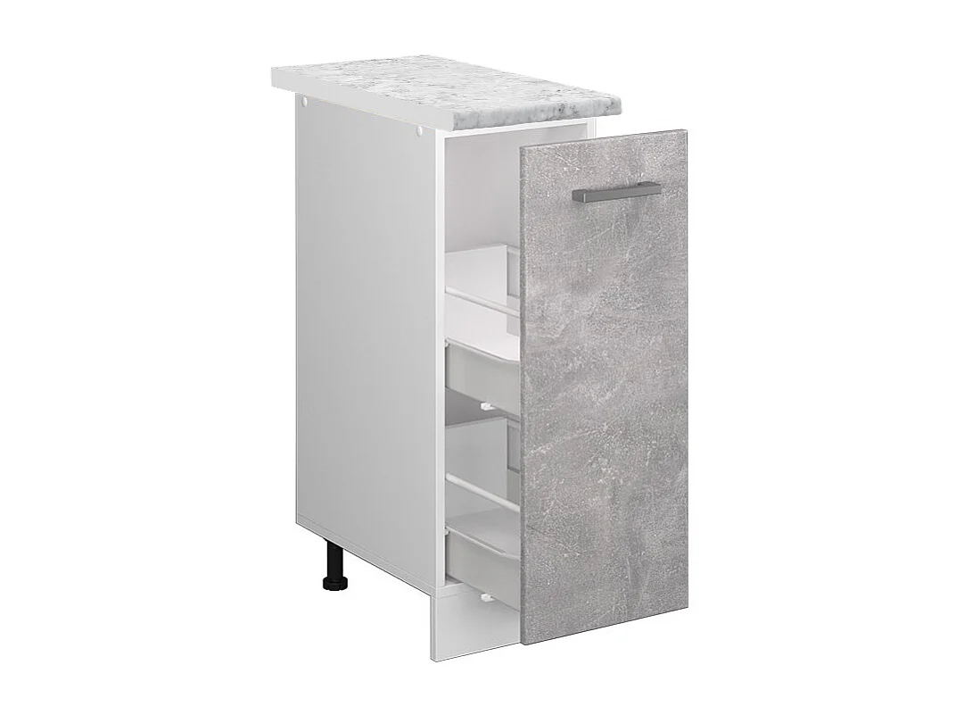 Meuble de cuisine béton 30x60x81.6 r-line