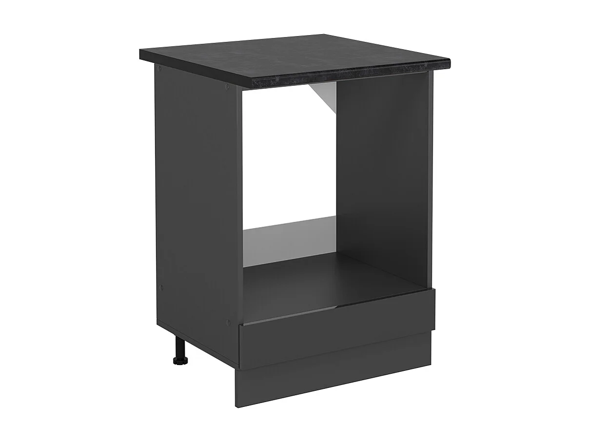 Meuble pour four anthracite haute brillance 60x60x81.6 r-line