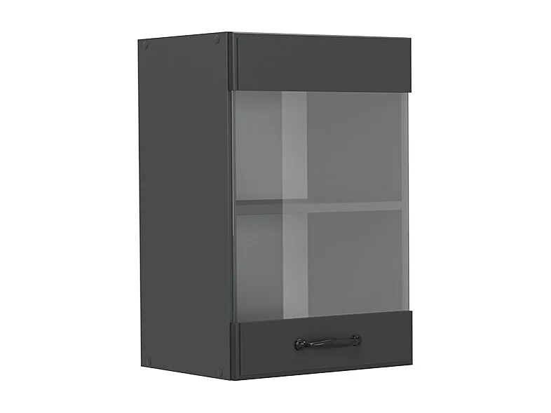 Armoire en verre anthracite campagne 40x31x60 r-line