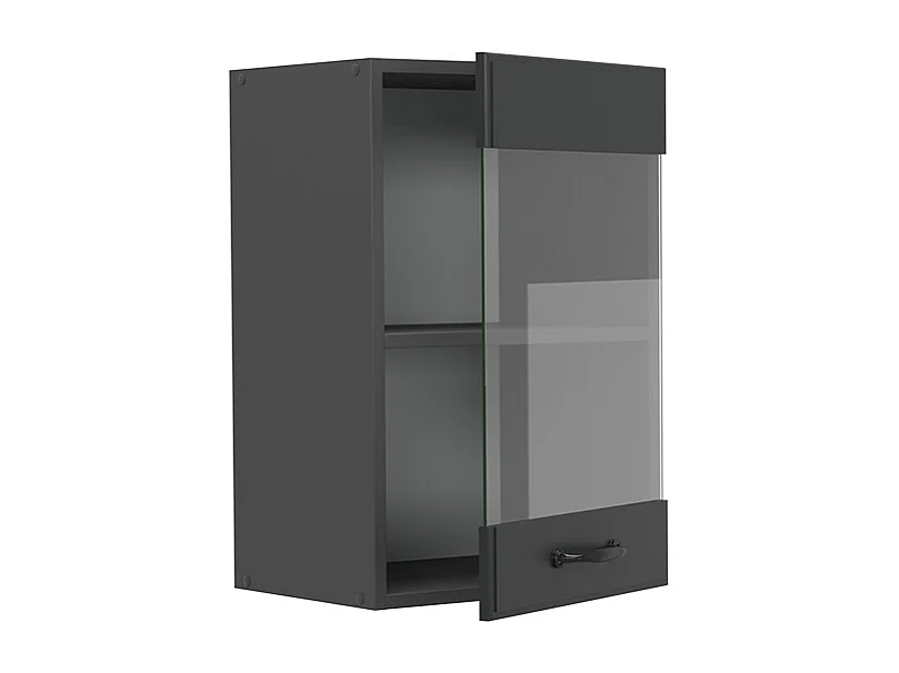 Armoire en verre anthracite campagne 40x31x60 r-line