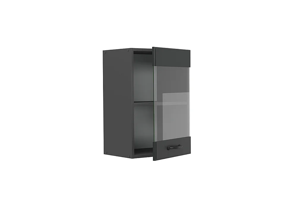 Armoire en verre anthracite campagne 40x31x60 r-line
