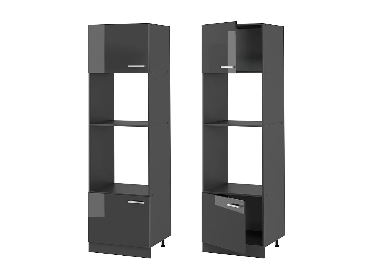 Magnetronkast antraciet hoogglans 60x57.2x206.8 r-line