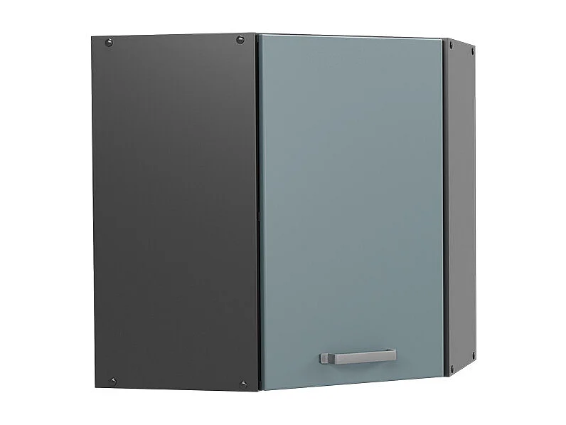 Armario colgante de esquina gris azulado 57x34.1x60 r-line