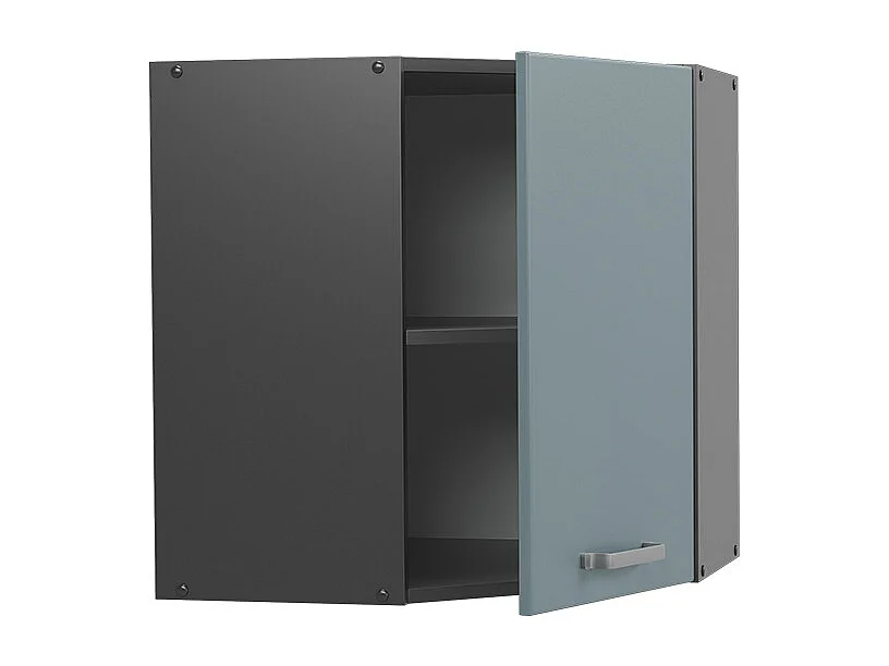 Elément haut de cuisine bleu-gris 57x34.1x60 r-line