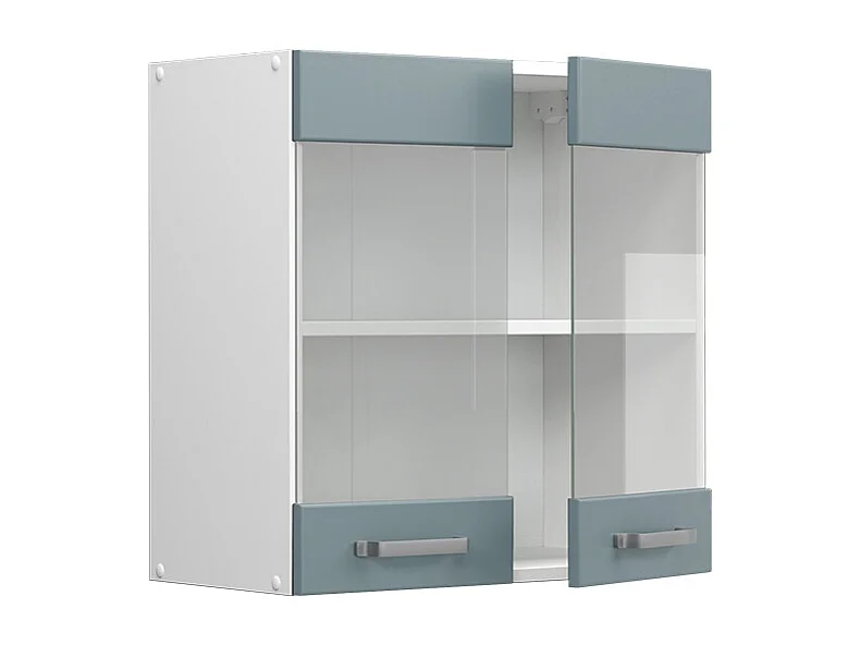 Armoire en verre bleu-gris 60x31x60 r-line