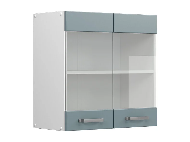 Armoire en verre bleu-gris 60x31x60 r-line