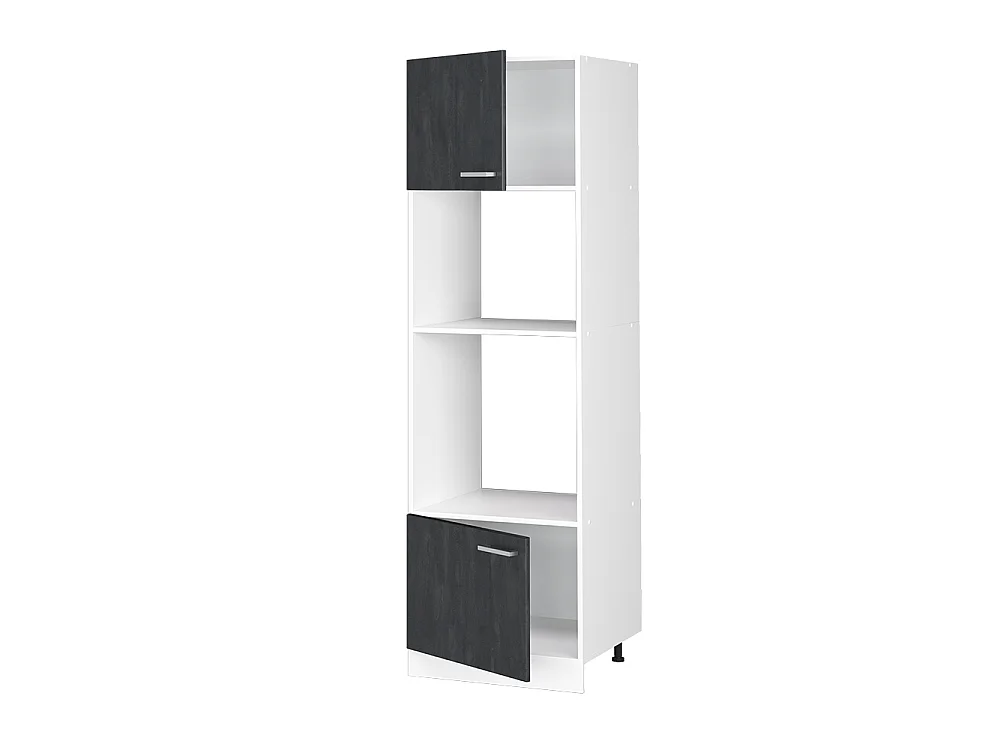 Armoire micro-ondes béton noir 60x57.2x206.8 r-line