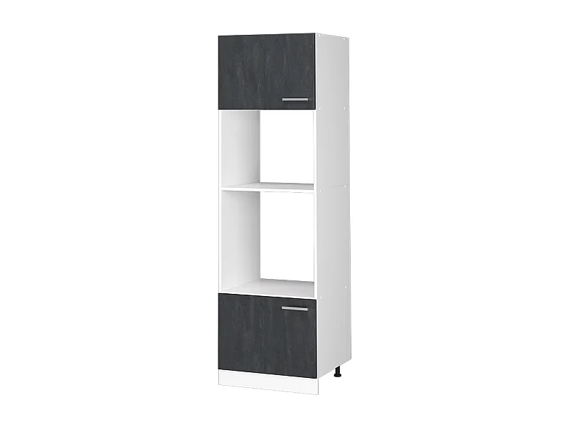 Armoire micro-ondes béton noir 60x57.2x206.8 r-line