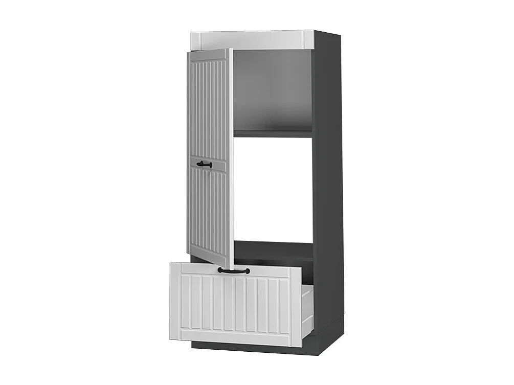 Armoire micro-ondes blanc campagne 60x58.1x153.6 fame-line