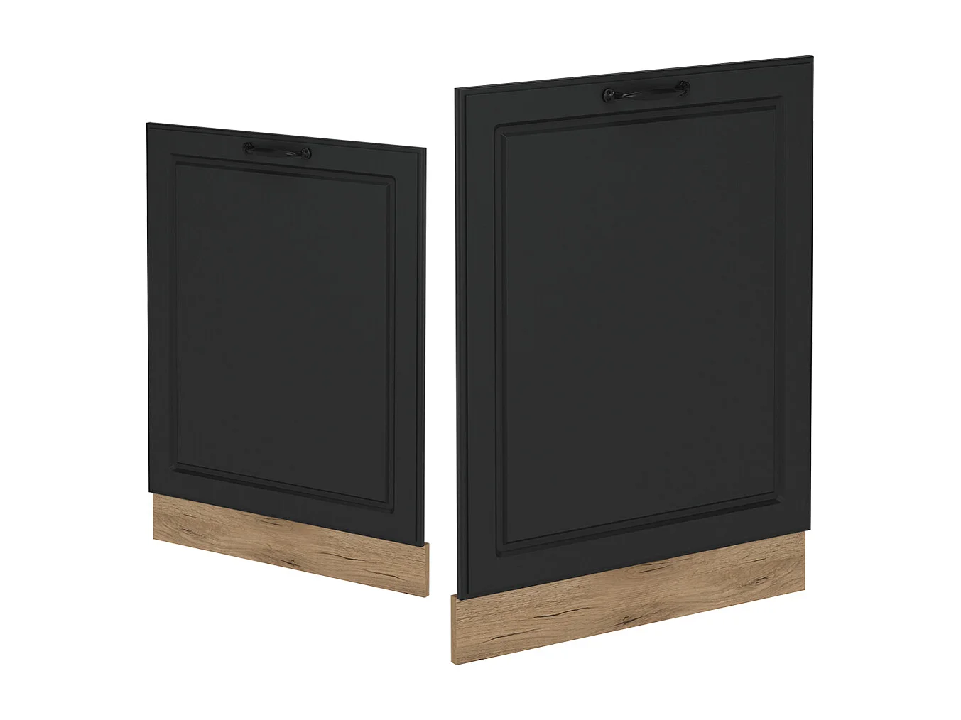 Façade de lave-vaisselle anthracite campagne 60x1.6x81.8 r-line