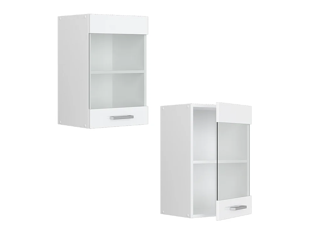 Mobile da cucina in vetro bianco lucido 40x31x60 r-line