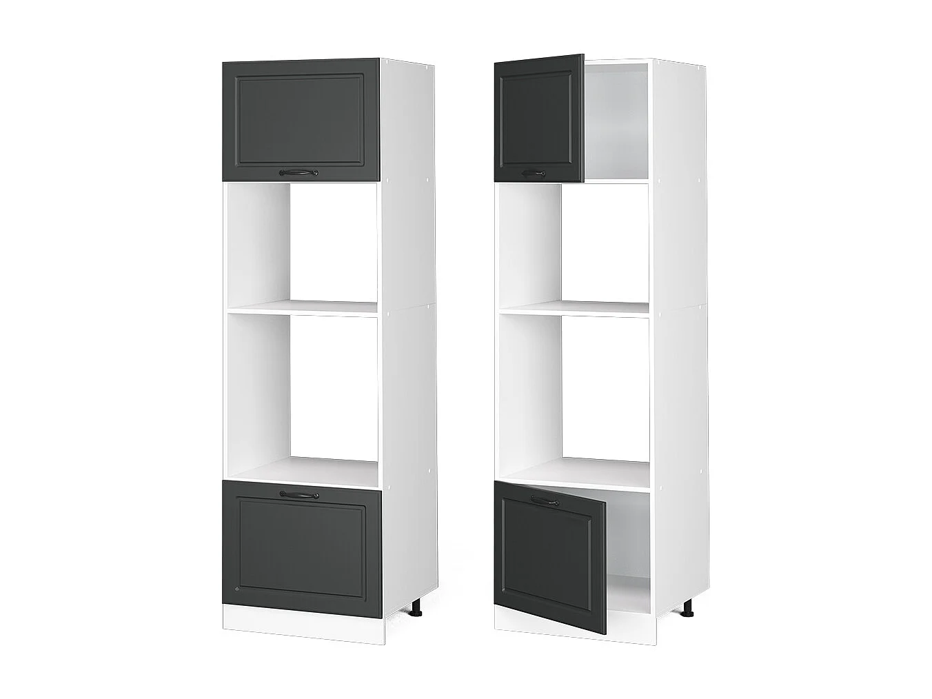 Armoire micro-ondes anthracite campagne 60x57.2x206.8 r-line