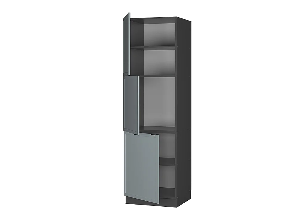 Armoire haute bleu clair-gris/anthracite 60x58.1x206.8 fame-line
