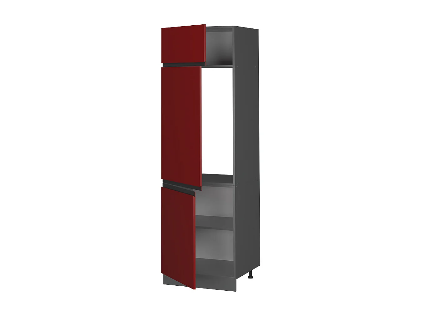 Armoire pour frigo rouge 60x57.2x206.8 r-line