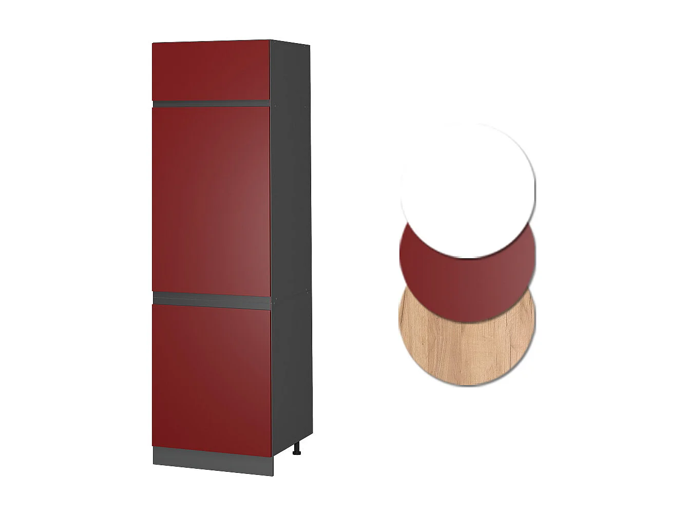 Armoire pour frigo rouge 60x57.2x206.8 r-line