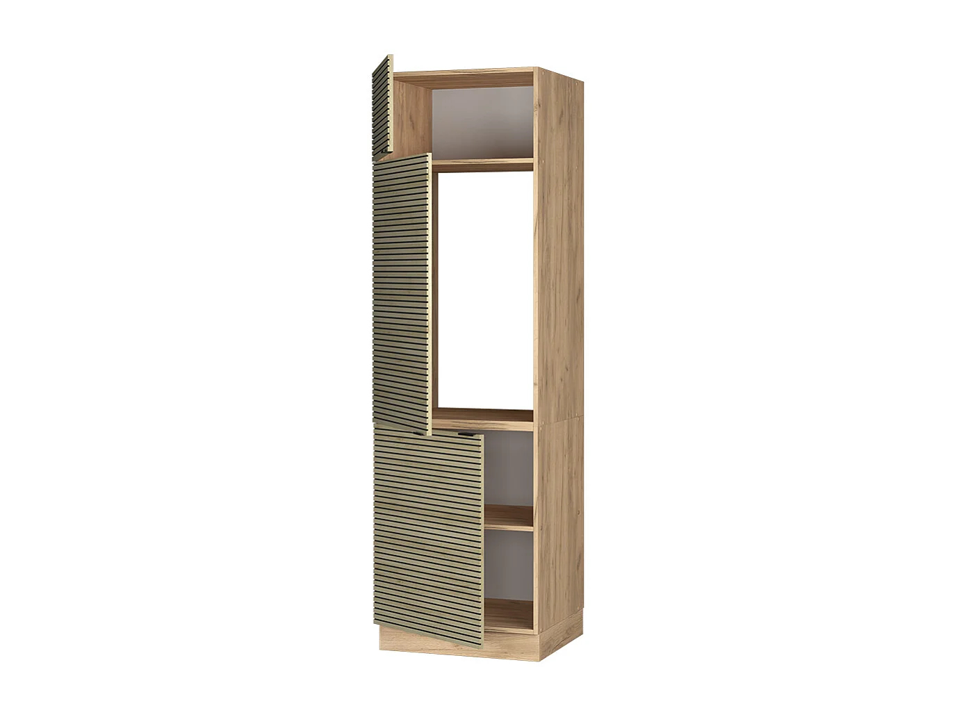 Armoire pour frigo panneau en chêne 60x58.1x206.8 fame-line