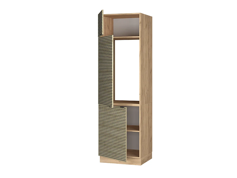 Armoire pour frigo panneau en chêne 60x58.1x206.8 fame-line