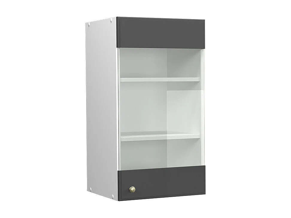 Armario de cocina con vidrio antracita-oro 40x34.1x72 fame-line