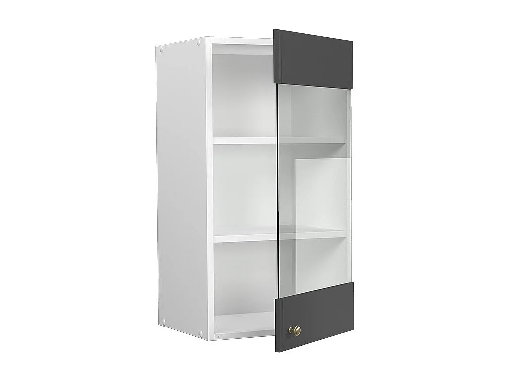 Armario de cocina con vidrio antracita-oro 40x34.1x72 fame-line