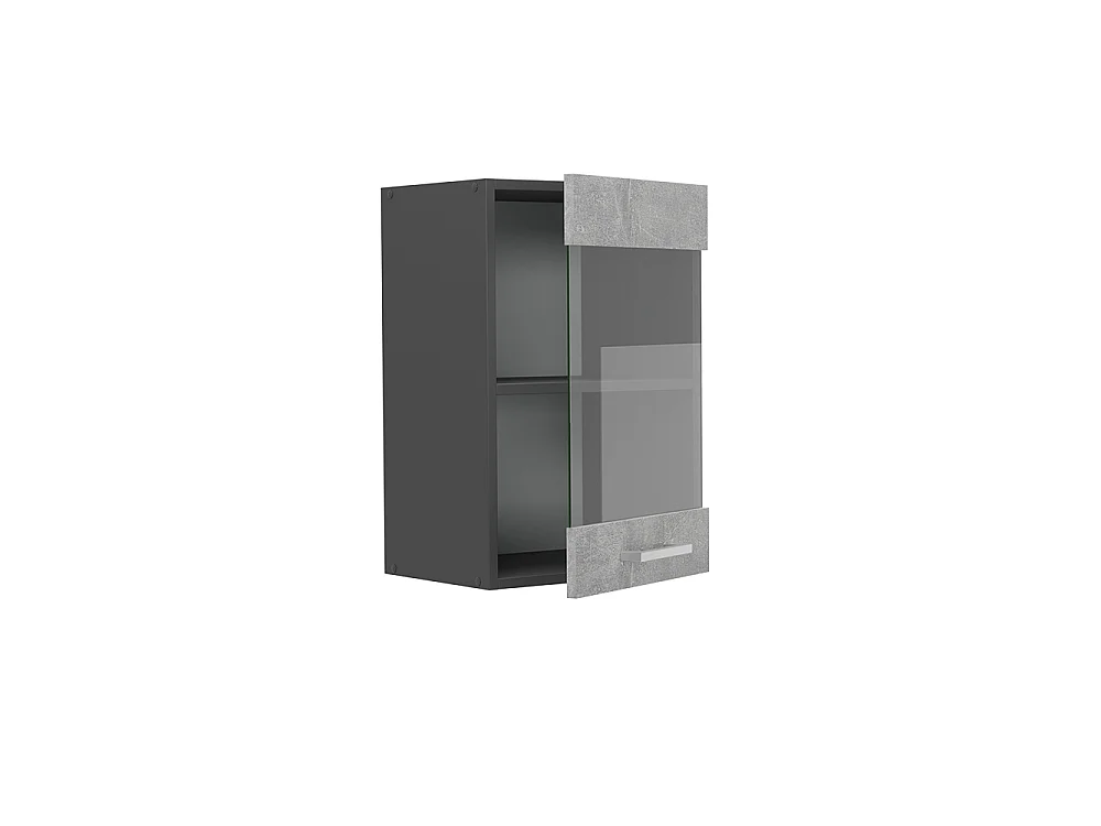 Glass kitchen cabinet concrete 40x31x60 r-line
