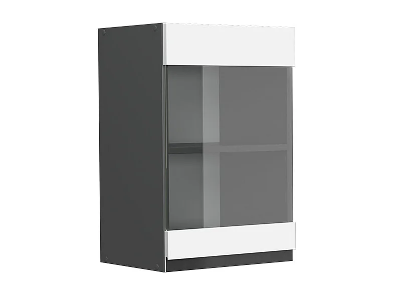 Armario de cocina con vidrio blanco 40x31x60 r-line