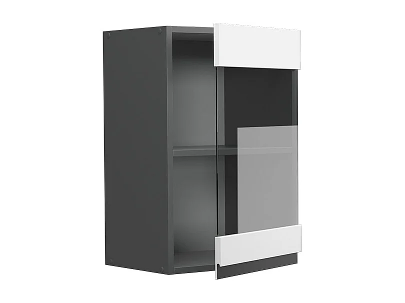 Armario de cocina con vidrio blanco 40x31x60 r-line