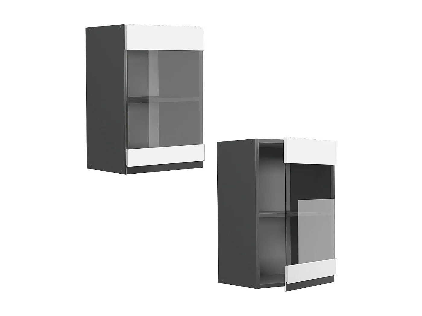 Armoire en verre blanc 40x31x60 r-line