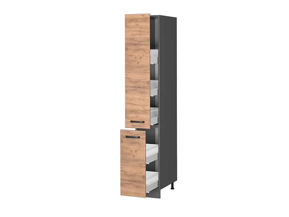 Pharmacy cabinet gold power oak 30x57.2x206.8 r-line