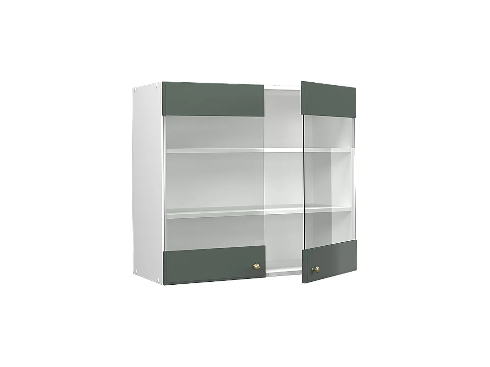 Mobile da cucina in vetro Verde-oro rustico 80x34.1x72 fame-line