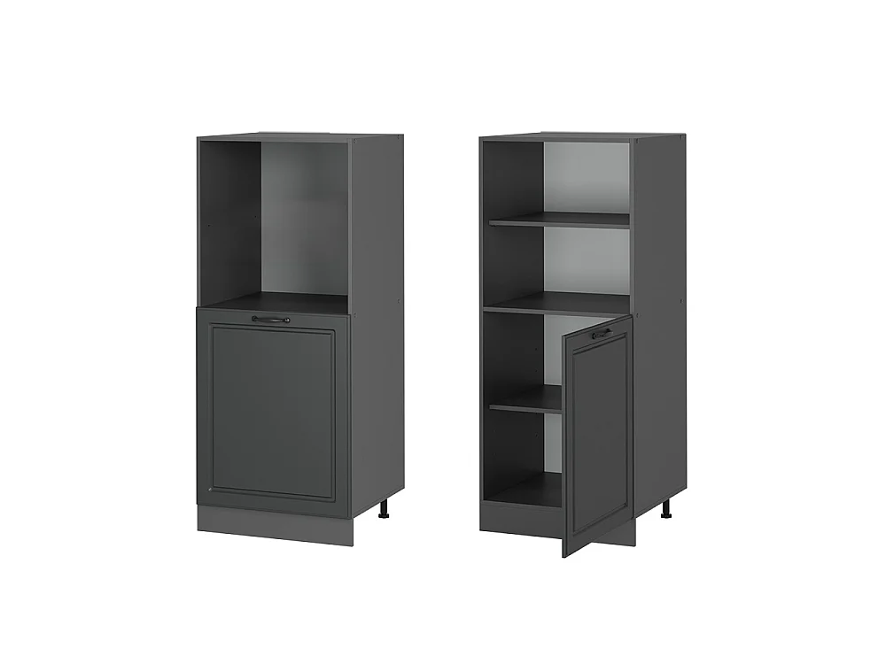 Meuble pour four anthracite campagne 60x57x143 r-line