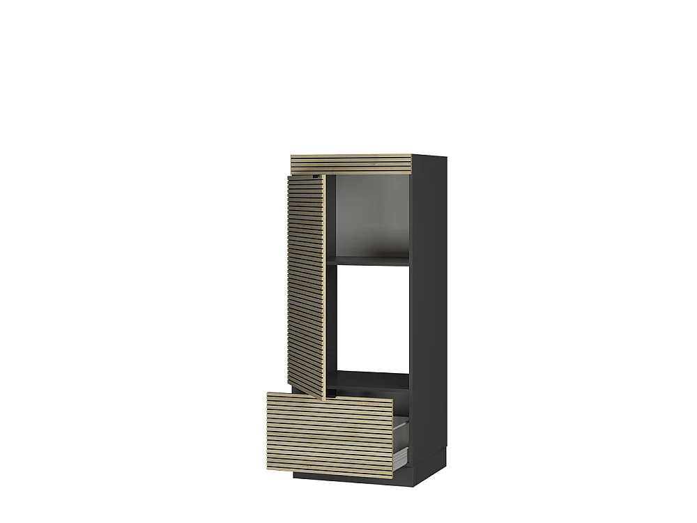 Armoire micro-ondes panneau en chêne 60x58.1x153.6 fame-line
