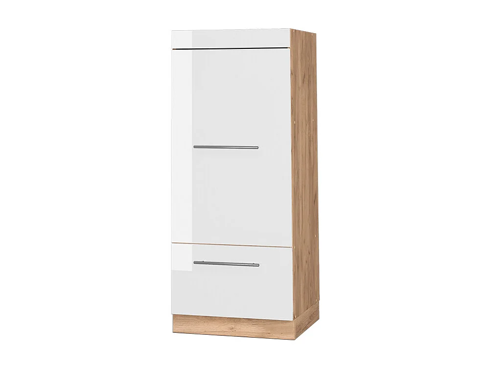 Armario para microondas blanco alto brillo 60x58.1x153.6 fame-line