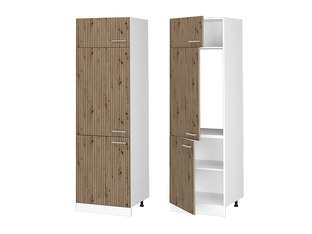 Armoire pour frigo chêne artisan 60x57.2x206.8 r-line